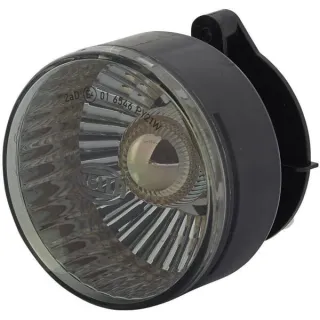 Gaismas indikators 21W, apaļš, 12V, dzeltens/pelēks, korpuss: sudrabs, ieskrūvēts, 66mm AMP spraudnis, 2BA009001191 Hella