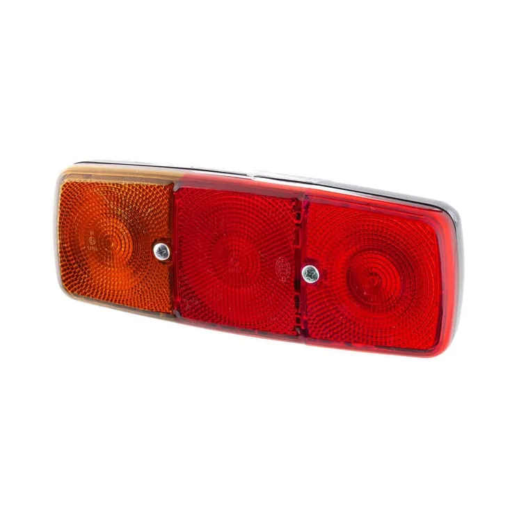 Aizmugurējais lukturis LH taisnstūrveida, 12/24V, sarkans/oranžs/balts, pieskrūvēts, 282x76x105mm, 2SE001699071 Hella
