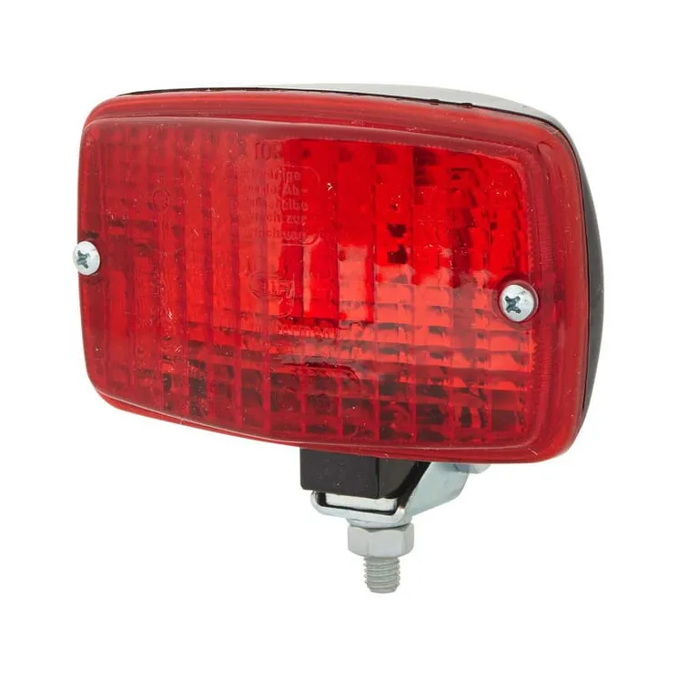 Miglas lukturis taisnstūrveida, 12V, sarkans, pieskrūvēts, 124x69x74mm, lāpstiņas spaile, 2NE002985001 Hella