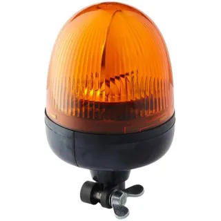 Rotating beacon Halogen, round, 24V, amber, pole mount, 167mm, Rota Compact by   2RL009506011 Hella
