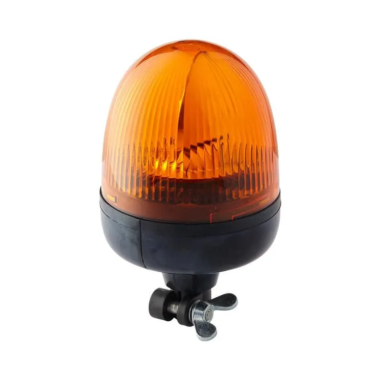 Rotating beacon Halogen, round, 24V, amber, pole mount, 167mm, Rota Compact by   2RL009506011 Hella
