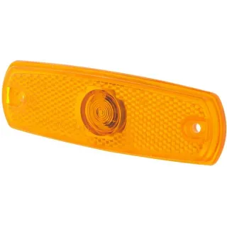 Gaismas gaisma 3W, taisnstūrveida, 24V, dzintara, korpuss: dzeltens, skrūvējams, 126x11x38mm, 2PS962964012 Hella