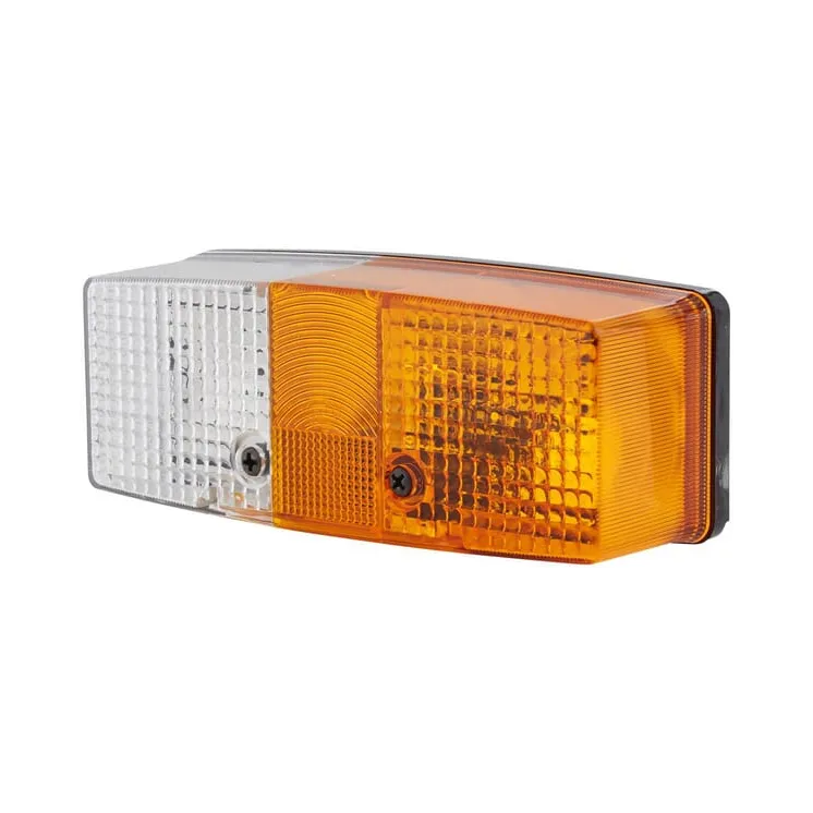 Virziena un gabarītgaisma LH 21/5W, taisnstūrveida, 12/24V, dzintara/caurspīdīga, pieskrūvēta, 158x51x64mm, 2BE003184051 Hella