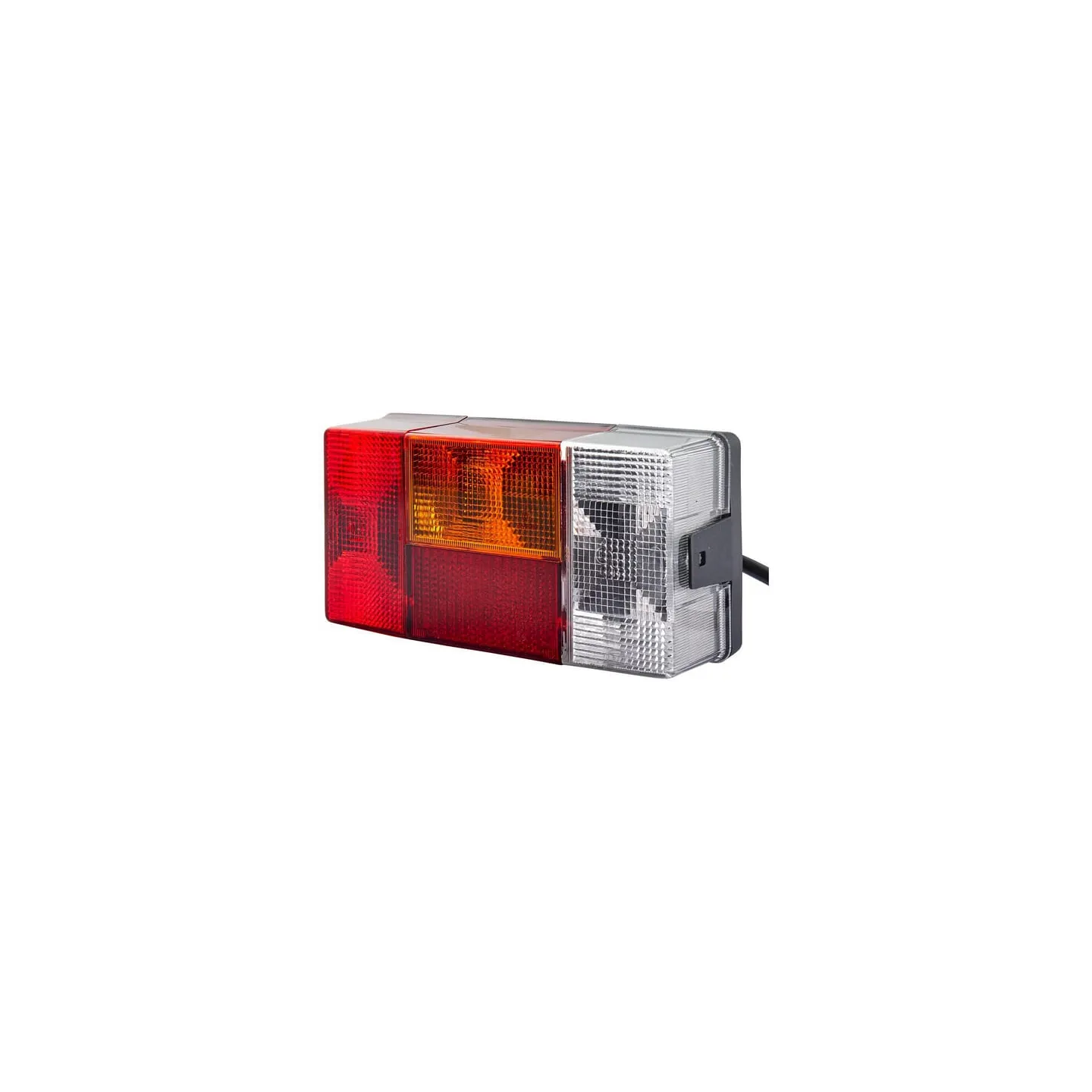 Aizmugurējais lukturis LH taisnstūrveida, 12/24V, sarkans/oranžs/balts, pieskrūvēts, 210x66x108mm, 2VP006040111 Hella