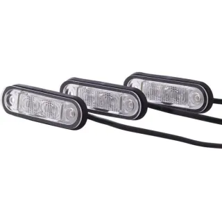 Numura zīmes apgaismojums LED, 0.50W, taisnstūrveida, 12/24/10/33V, caurspīdīgs, pieskrūvējams, 79x2 LED, 2KA959640102 Hella