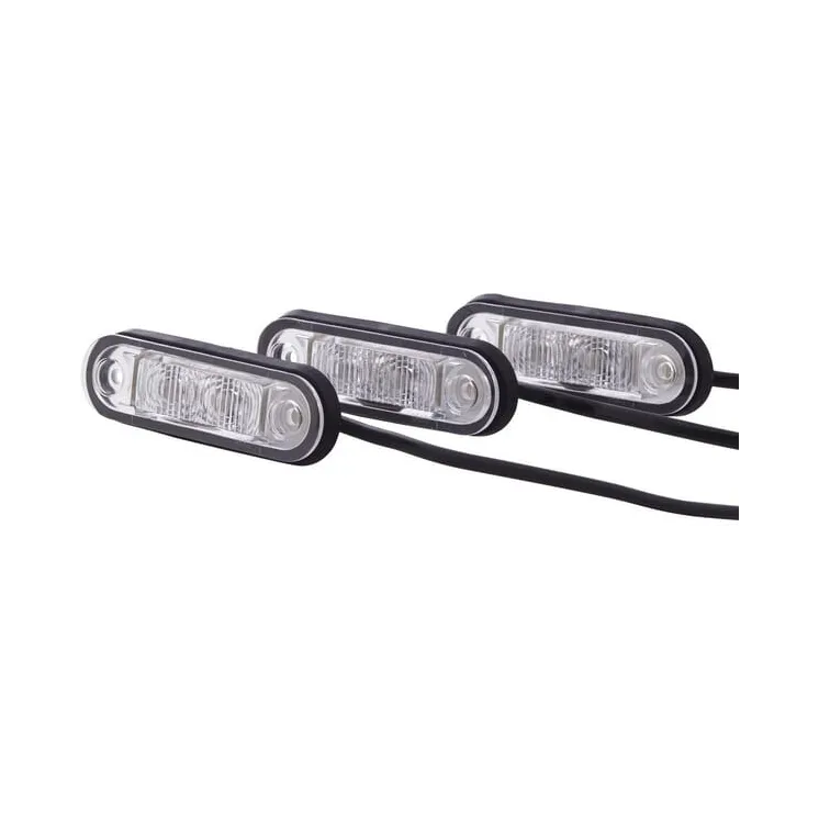 Numura zīmes apgaismojums LED, 0.50W, taisnstūrveida, 12/24/10/33V, caurspīdīgs, pieskrūvējams, 79x2 LED, 2KA959640102 Hella