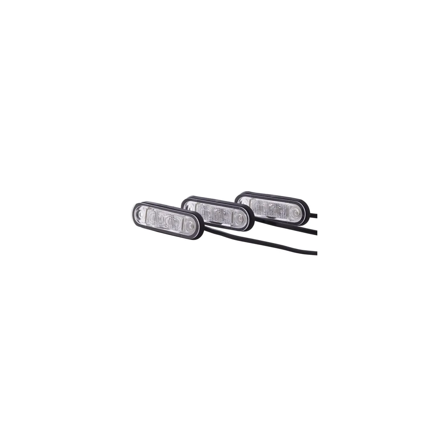 Numura zīmes apgaismojums LED, 0.50W, taisnstūrveida, 12/24/10/33V, caurspīdīgs, pieskrūvējams, 79x2 LED, 2KA959640102 Hella