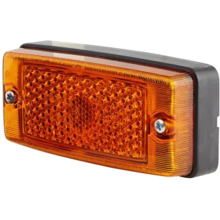 Gaismas gaismeklis 5 W, taisnstūrveida, 12/24 V, dzintara, pieskrūvēts, 124x43x61,5 mm, 2PS004361001 Hella