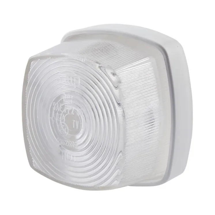 Marker light 5W, square, 12V, transparent/white, bolt on, 62x40x62mm,   2PF003057001 Hella