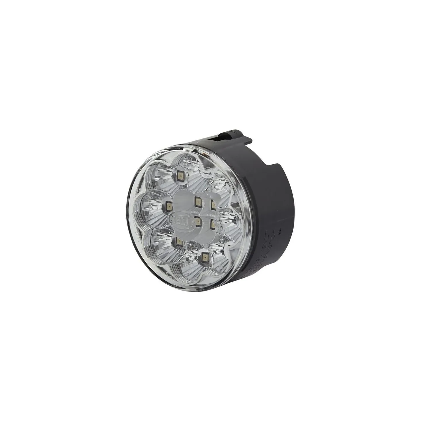 Rear light LED, round, 12V, white, bolt on,  66mm, 12 LED's,   2SB009001401 Hella