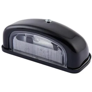Number plate light 5W, rectangular, 12V, transparent, bolt on, 105x40x55mm, Blade terminal,   2KA001386231 Hella