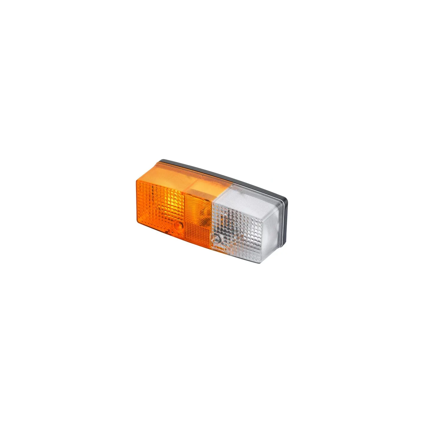 Direction and position light RH 21/5W, rectangular, 12V, amber/transparent, bolt on, 158x51x64mm,   2BE003184061 Hella