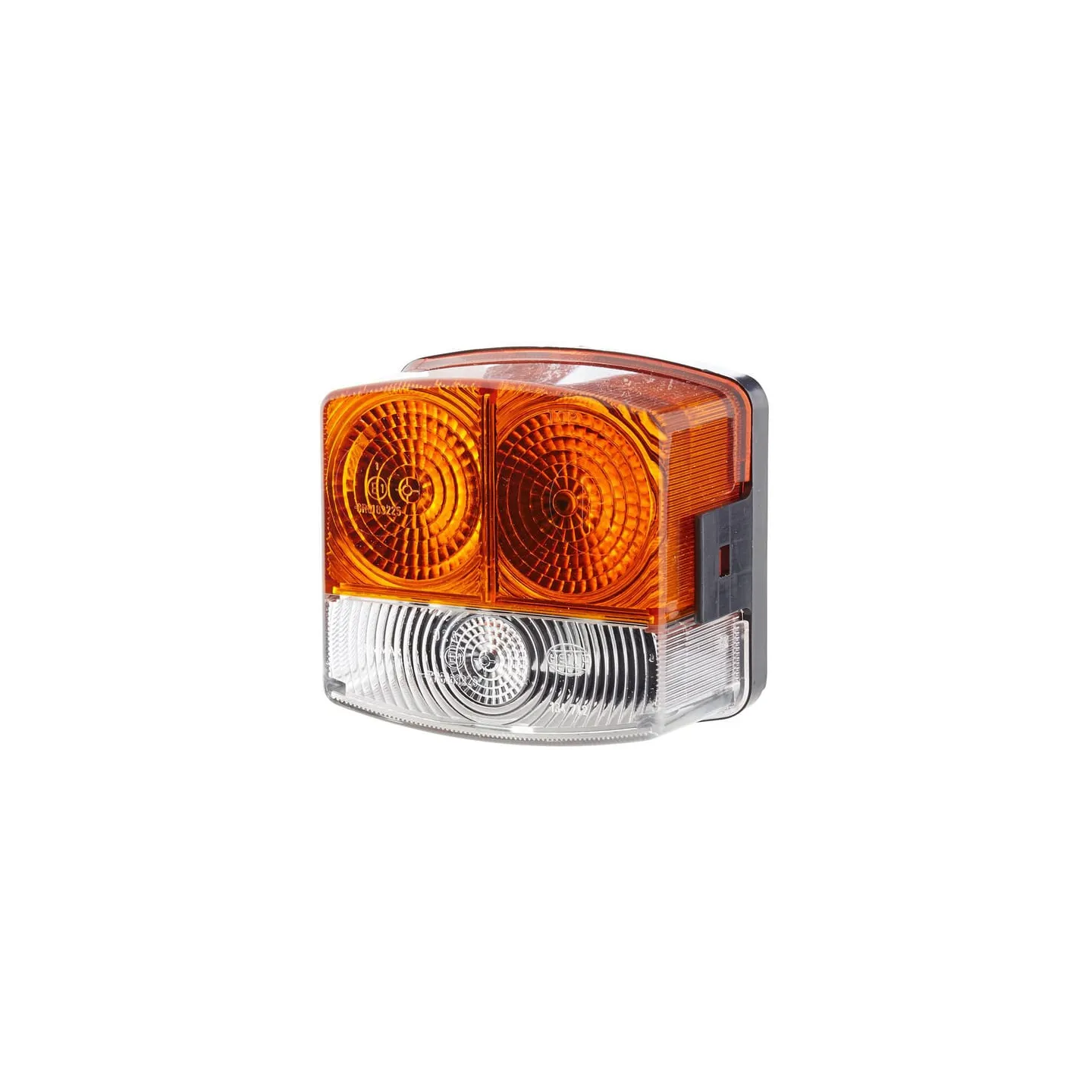 Direction and position light RH 21/10W, square, 12V, amber/transparent, bolt on, 95x54.5x90mm,   2BE002776261 Hella