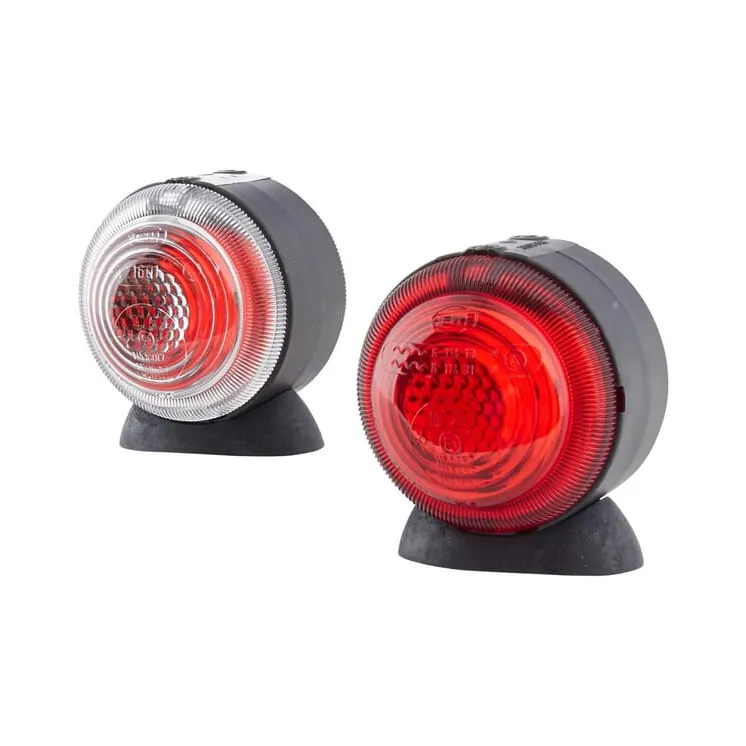 Marker light 5W, round, 24V, transparent, bolt on,  75mm,   2TJ001633211 Hella
