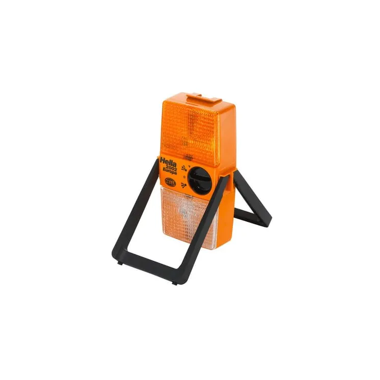 Warning light square, 6V, yellow, bolt on,   2XW003146001 Hella
