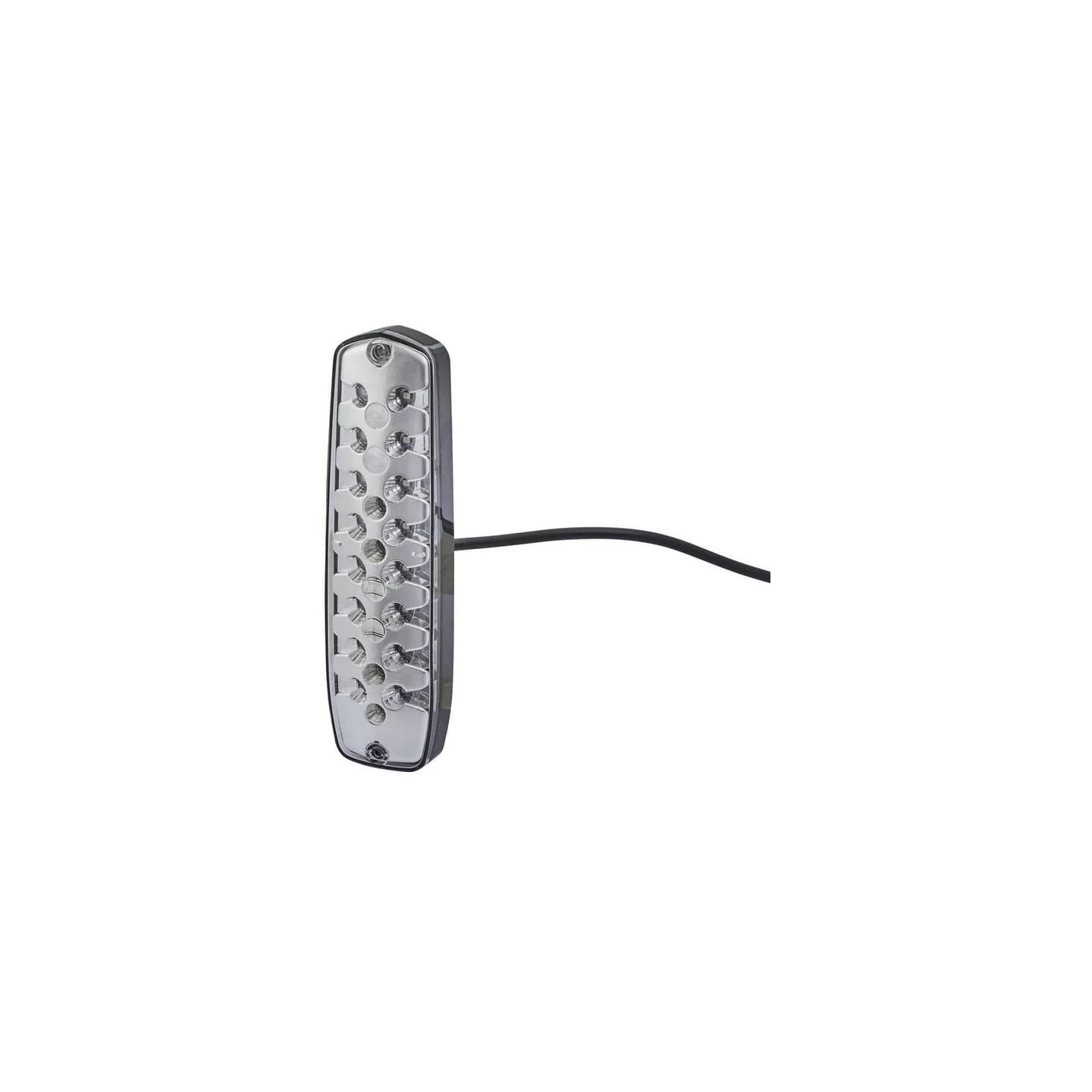 Rear light LED, rectangular, 12/24V, transparent, bolt on, 24 LED's,   2SD343910001 Hella
