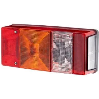 Aizmugurējais lukturis RH taisnstūrveida, 12V, sarkans/oranžs/balts, pieskrūvēts, 246x66x108mm, 2SL007547061 Hella