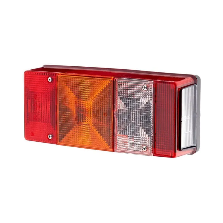 Aizmugurējais lukturis RH taisnstūrveida, 12V, sarkans/oranžs/balts, pieskrūvēts, 246x66x108mm, 2SL007547061 Hella