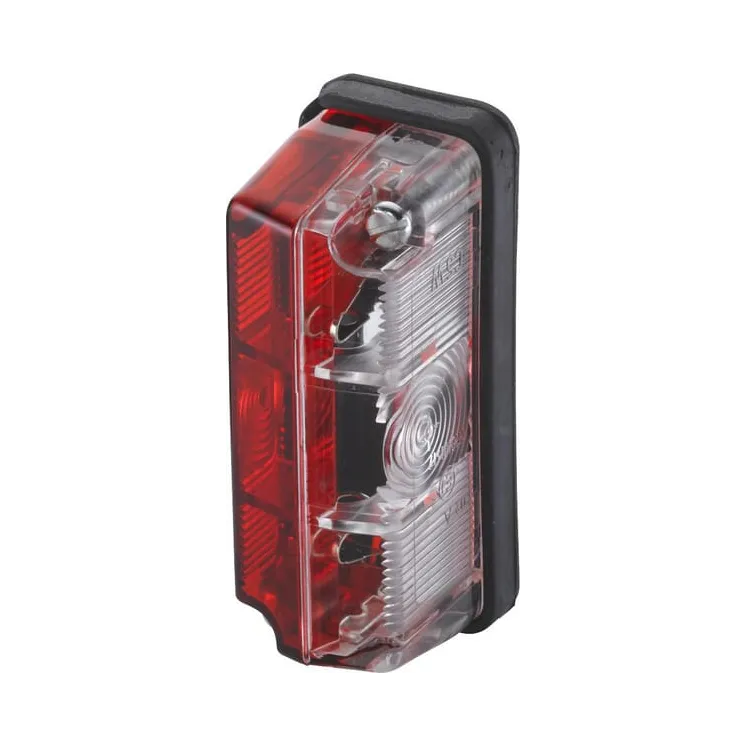 Marker light 5W, rectangular, 12V, red/white, bolt on,   2TJ003168151 Hella