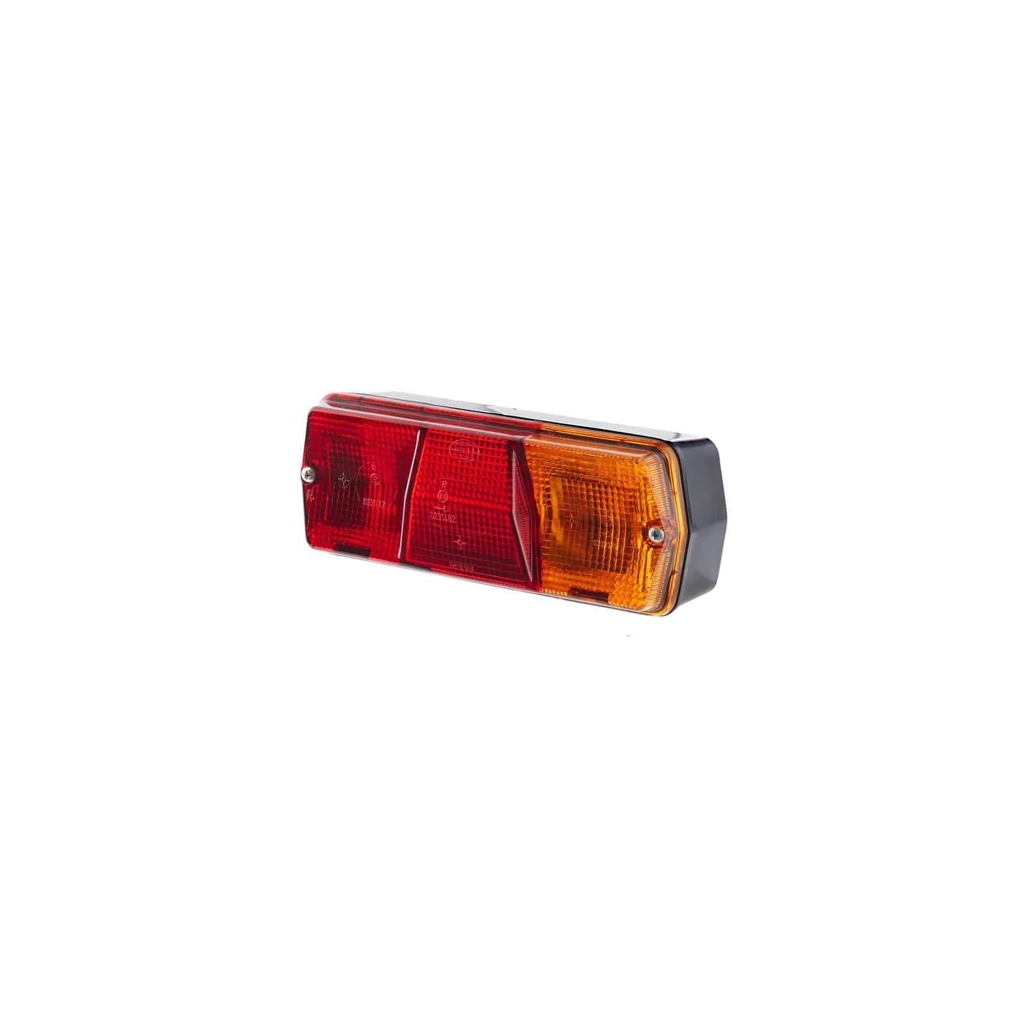 Rear light RH rectangular, 12/24V, amber/red, bolt on, 201x71x76mm,   2SD001680281 Hella