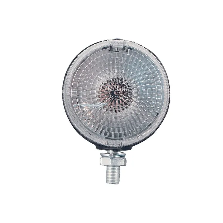 Marker light 5W, round, 12/24V, transparent, bolt on,  73mm,   2PF001648161 Hella