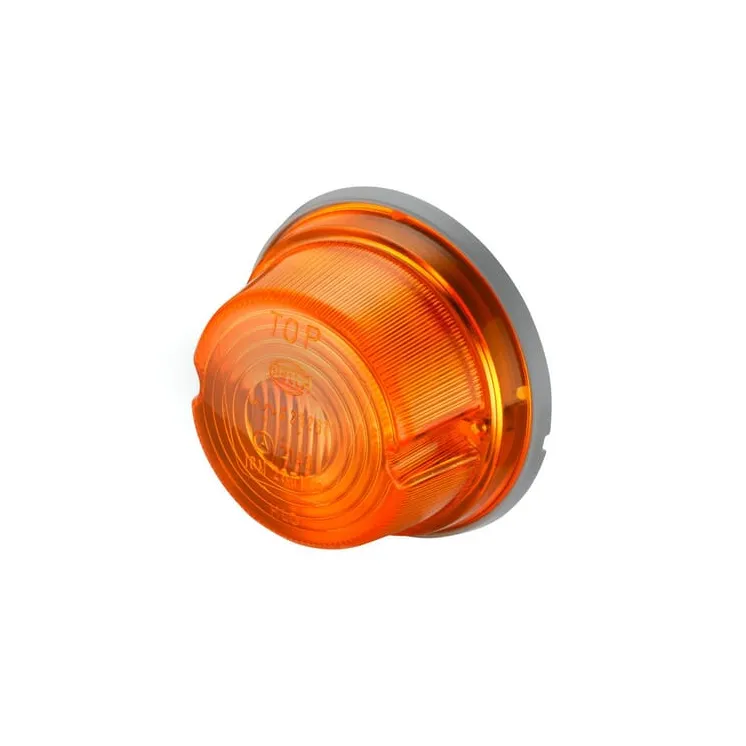 Indikatora gaisma 18W, apaļa, 12V, dzintara, skrūvējama, 80mm, 2BA001259611 Hella