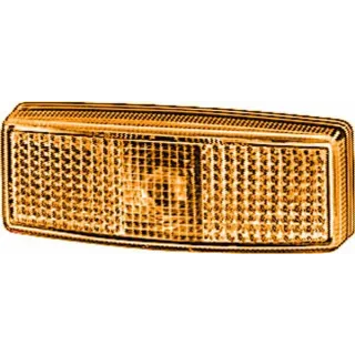Marker light 5W, rectangular, 12/24V, amber, bolt on, 110x25x40mm,   2PS006717031 Hella