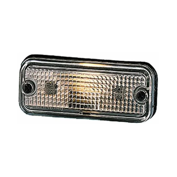 Marker light 5W, rectangular, 24V, white, bolt on, 100x  2PF961167021 Hella