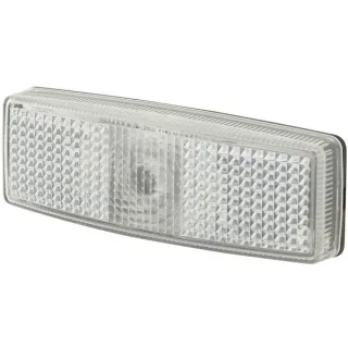 Marķieris 5W, taisnstūrveida, 12V, balts, pieskrūvēts, 110x25x40mm, 2PG006717021 Hella