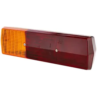 Aizmugurējais lukturis LH taisnstūrveida, 12/24V, dzintara/sarkans, pieskrūvēts, 330x78x95mm, 2SD001688171 Hella