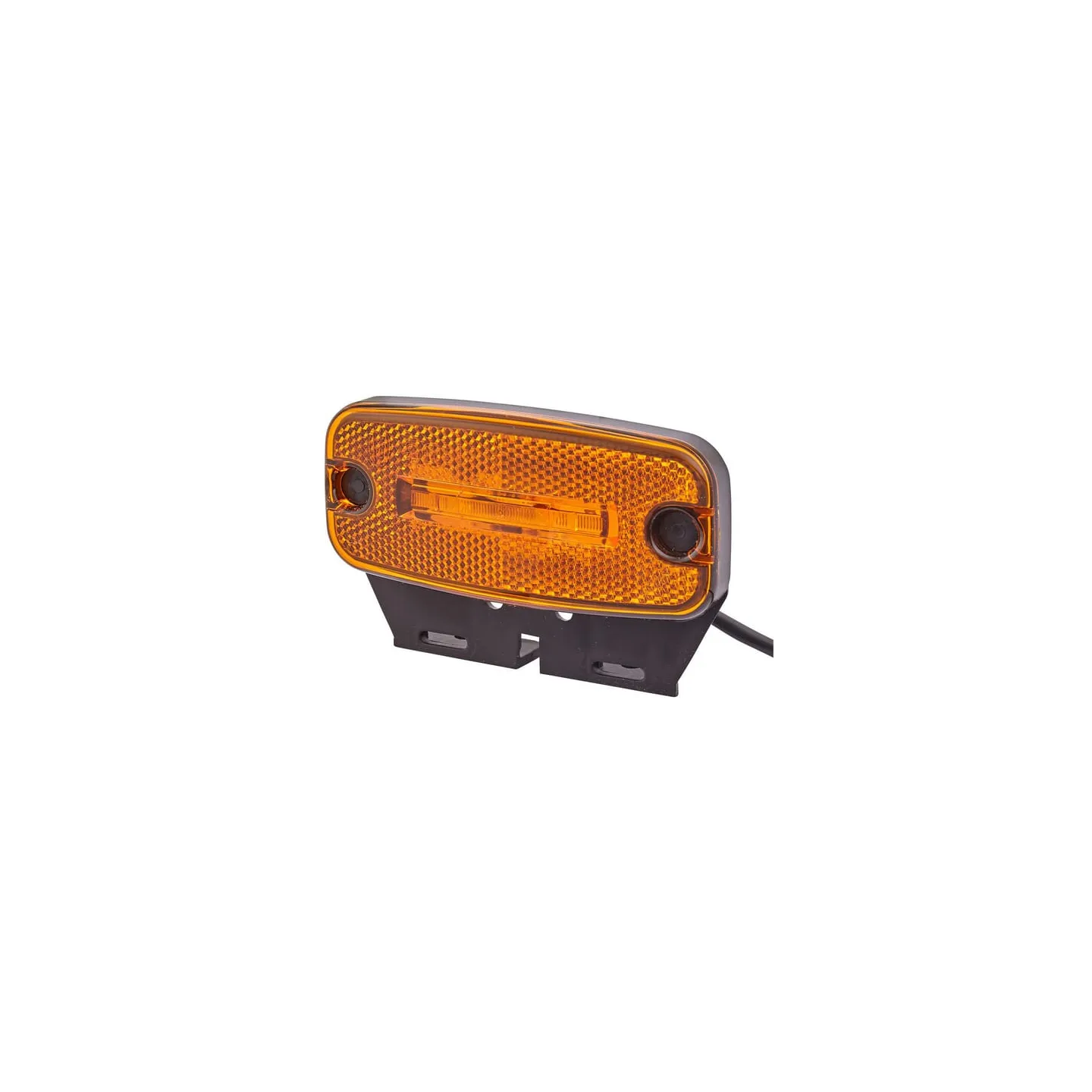 Gaismas gaismas diode, 0,70 W, taisnstūrveida, 12 V, dzintara, pieskrūvēta, 2 gaismas diodes, 2PS345600061 Hella 2PS963639061