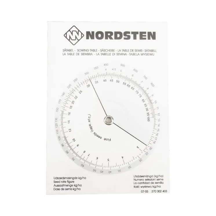 Sowing card NS 1/2/3/4/5000 V  370002403 Kongskilde