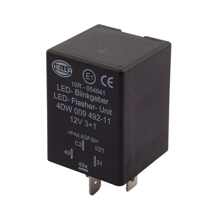 Flasher relay LED 4 polig 12V  4DW009492111 Hella VLC2526