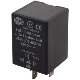 Zibspuldzes relejs LED 5 polig 12V 4DN009492101 Hella