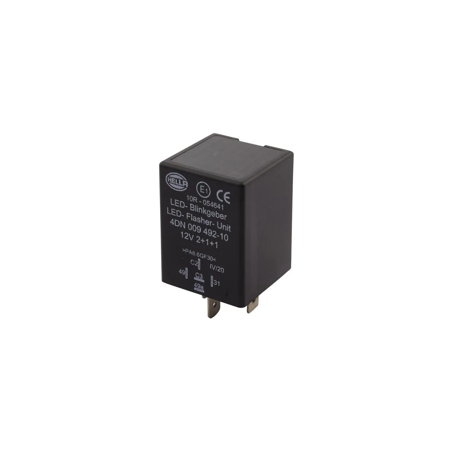 Zibspuldzes relejs LED 5 polig 12V 4DN009492101 Hella