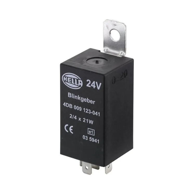Zibspuldzes relejs 24V, 4 kontaktu 4DB009123041 Hella