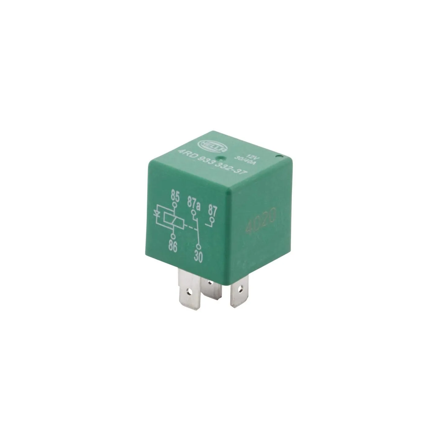 Relay main current 30/40A, 12V, 5 pin with suppression diode  4RD933332371 Hella 4RD003520251 4RD933332021
