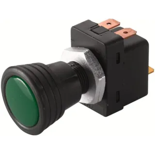 Pull switch, S04, 12V, 3-pin, on/off, halogen,  14.5mm, green/orange/red, with bulb  6ED004778001 Hella