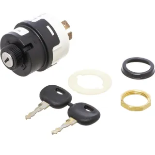 Ignition/Starter switch, 12/24V, P-0-1-2-3, 10-pin, on/off Switch/Safety Switch/Start/Preheating  6JB003959011 Hella