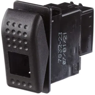 Rocker switch, (I)-0-(-II), 3-pin, without comfort function  6GM007832231 Hella