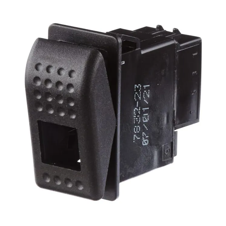 Rocker switch, (I)-0-(-II), 3-pin, without comfort function  6GM007832231 Hella