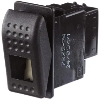 Rocker switch, (I)-0-(-II), 5-pin  6GM007832241 Hella
