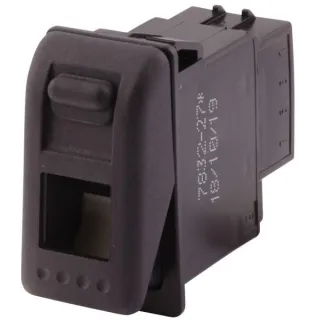 Rocker switch, (I)-0, 4-pin, safety switch  6GM007832271 Hella