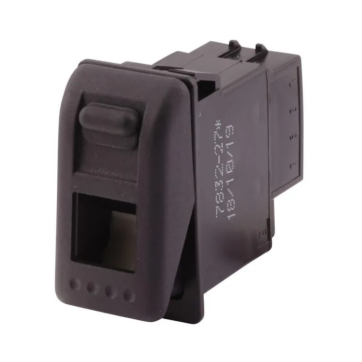 Rocker switch, (I)-0, 4-pin, safety switch  6GM007832271 Hella