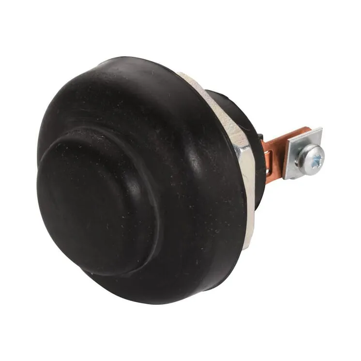 Ignition/Starter switch, push control, 2-pin, normally open contact,  24mm  6JF001571071 Hella