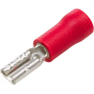 Terminal blade female, red, 0.5-1mm² 4.8x0.5mm, blister (1x),   8KW705393812 Hella