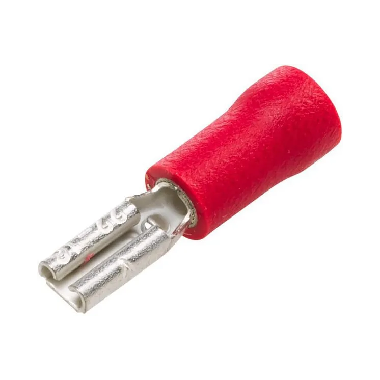 Terminal blade female, red, 0.5-1mm² 4.8x0.5mm, blister (1x),   8KW705393812 Hella