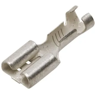 Terminal blade female, silver, 1.5-2.5mm² 6.3x0.8mm, blister (100x),   8KW701235033 Hella