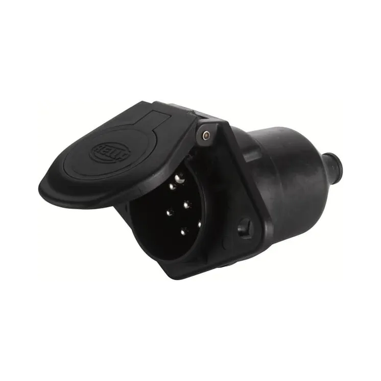 Socket - 24V - 7-pin connector - Plug: Blade Terminal  8JB008085021 Hella
