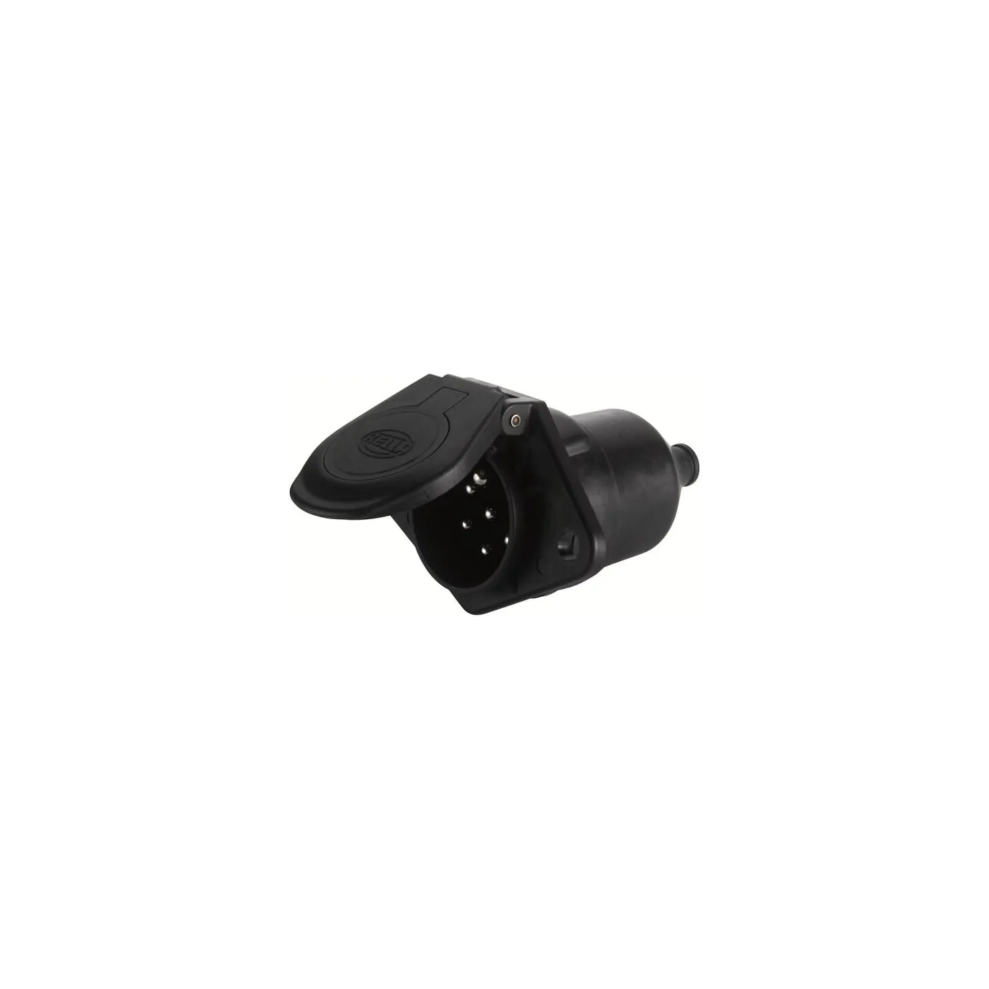 Socket - 24V - 7-pin connector - Plug: Blade Terminal  8JB008085021 Hella